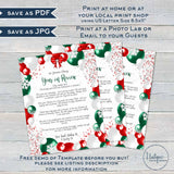 Editable Christmas Letter Template Stationary, Personalized Christmas Stationery Printable Holiday Letter Paper, diy INSTANT Digital 8.5x11