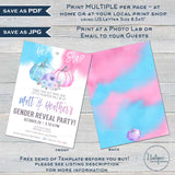 Editable Smoke bomb Pumpkin Gender Reveal Invitation, He or She What will Pumpkin be, Fall Pink or Blue Baby Shower Party, Printable INSTANT